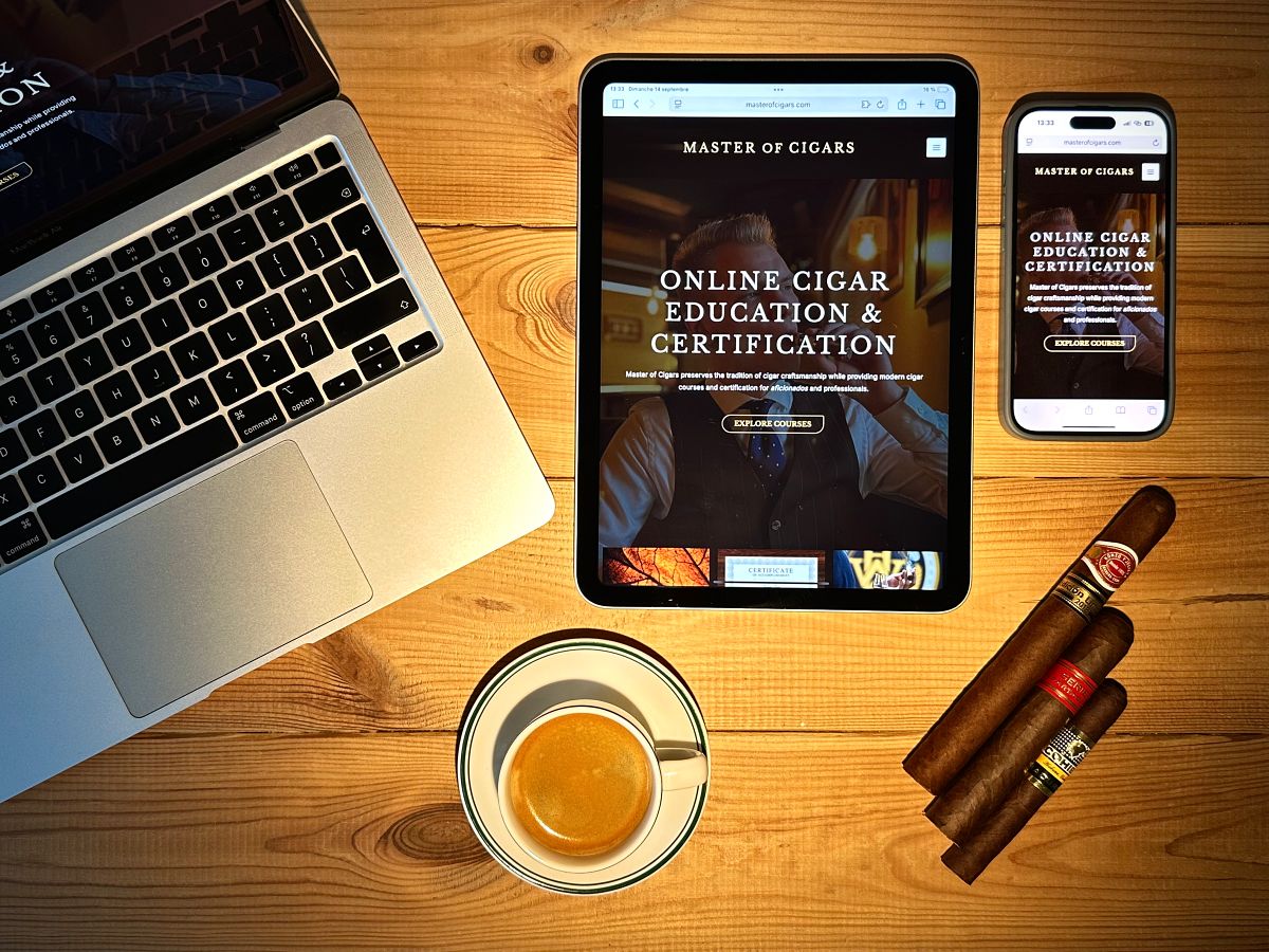 Online Cigar Learning on Laptop, Tablet or Mobile